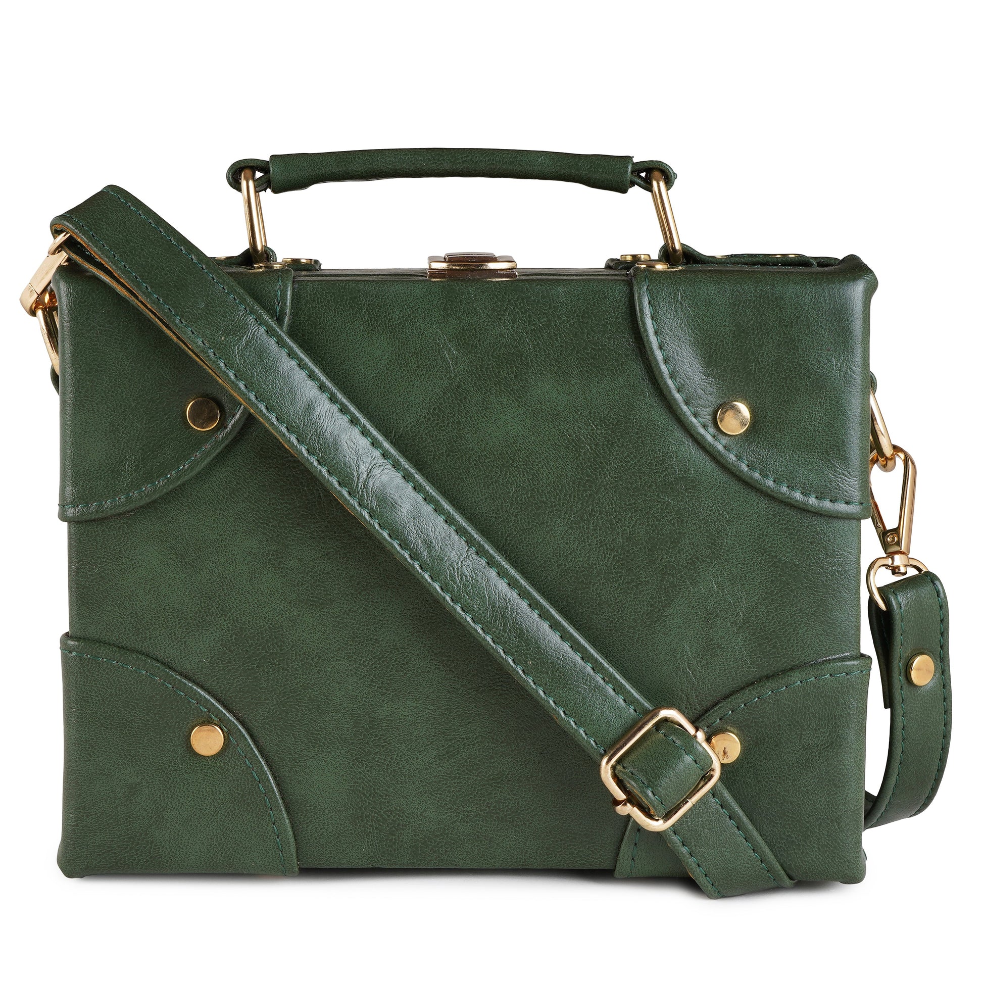 ARDAN Green Boxbag along with Sling for Girls & Womens – additional product photo | Leather Villa