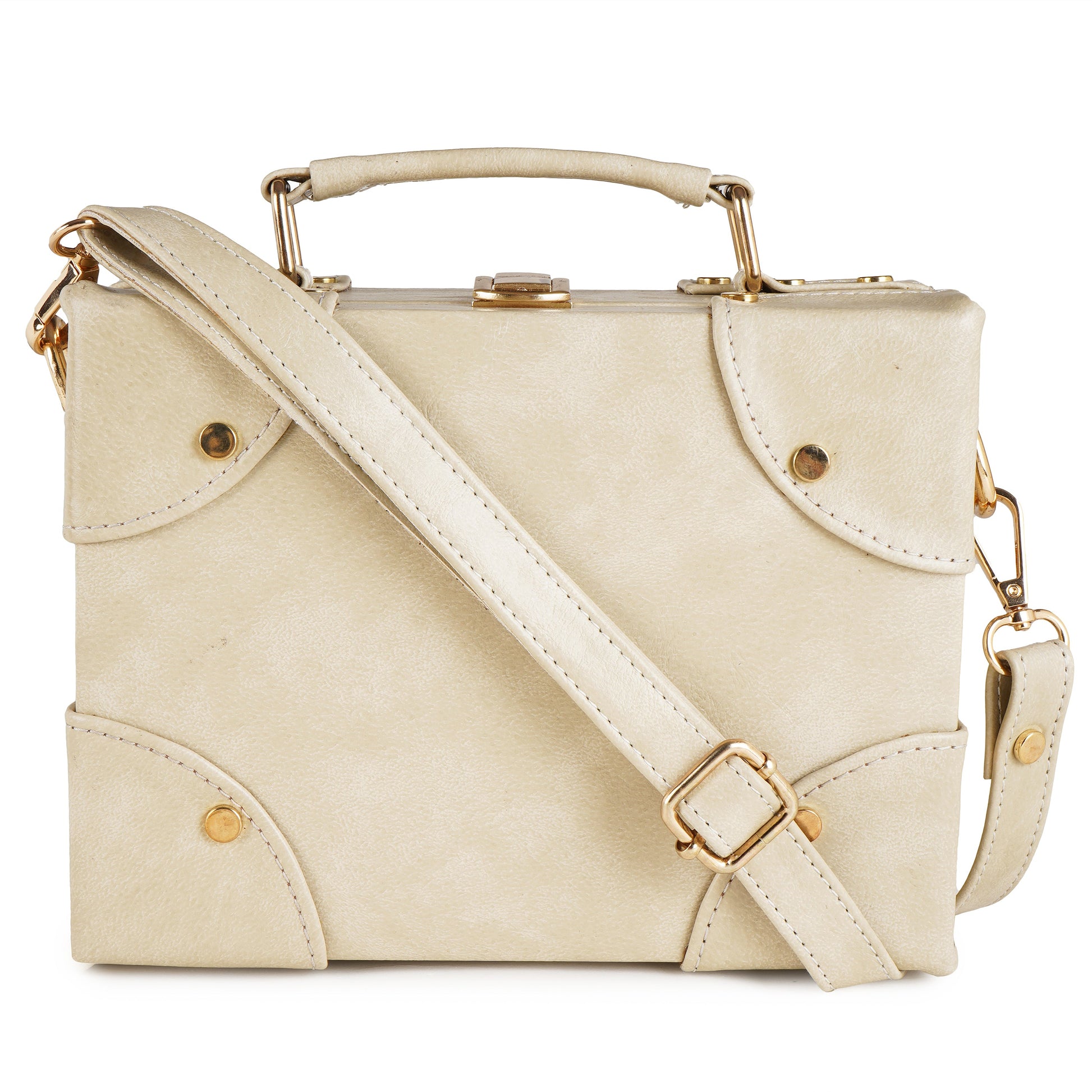 ARDAN Beige Boxbag along with Sling for Girls & Womens – additional product photo | Leather Villa