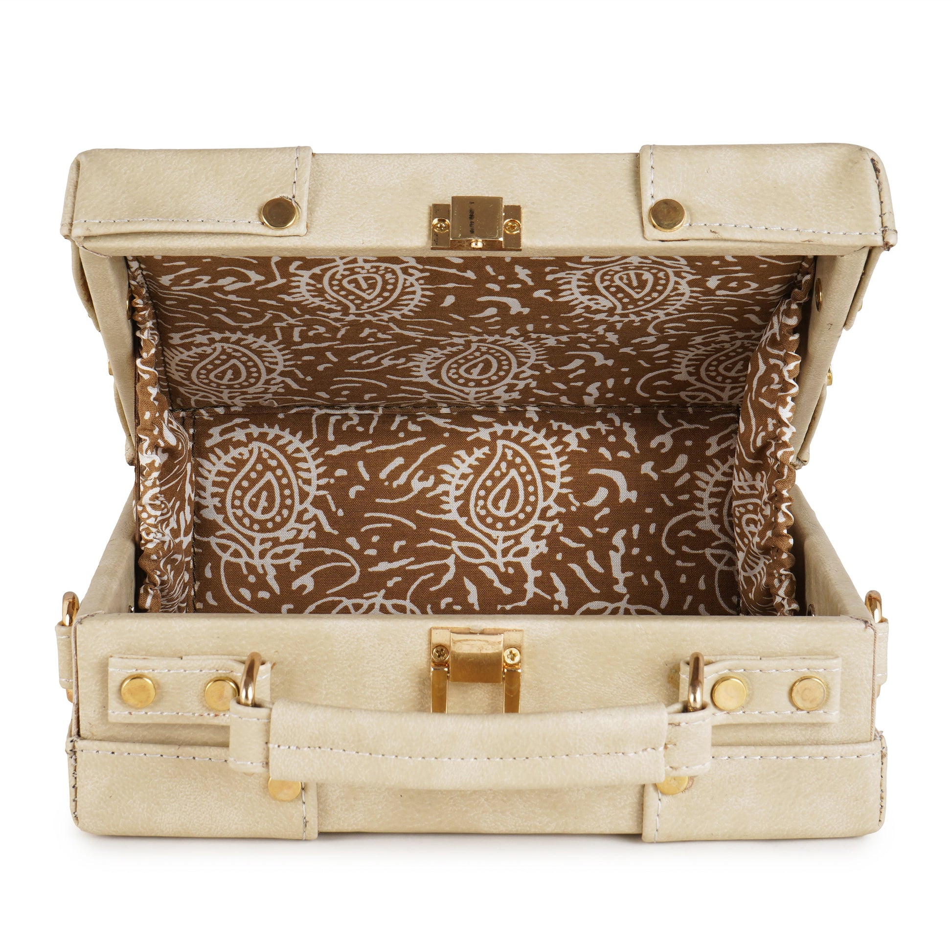 ARDAN Beige Boxbag along with Sling for Girls & Womens – additional product photo | Leather Villa