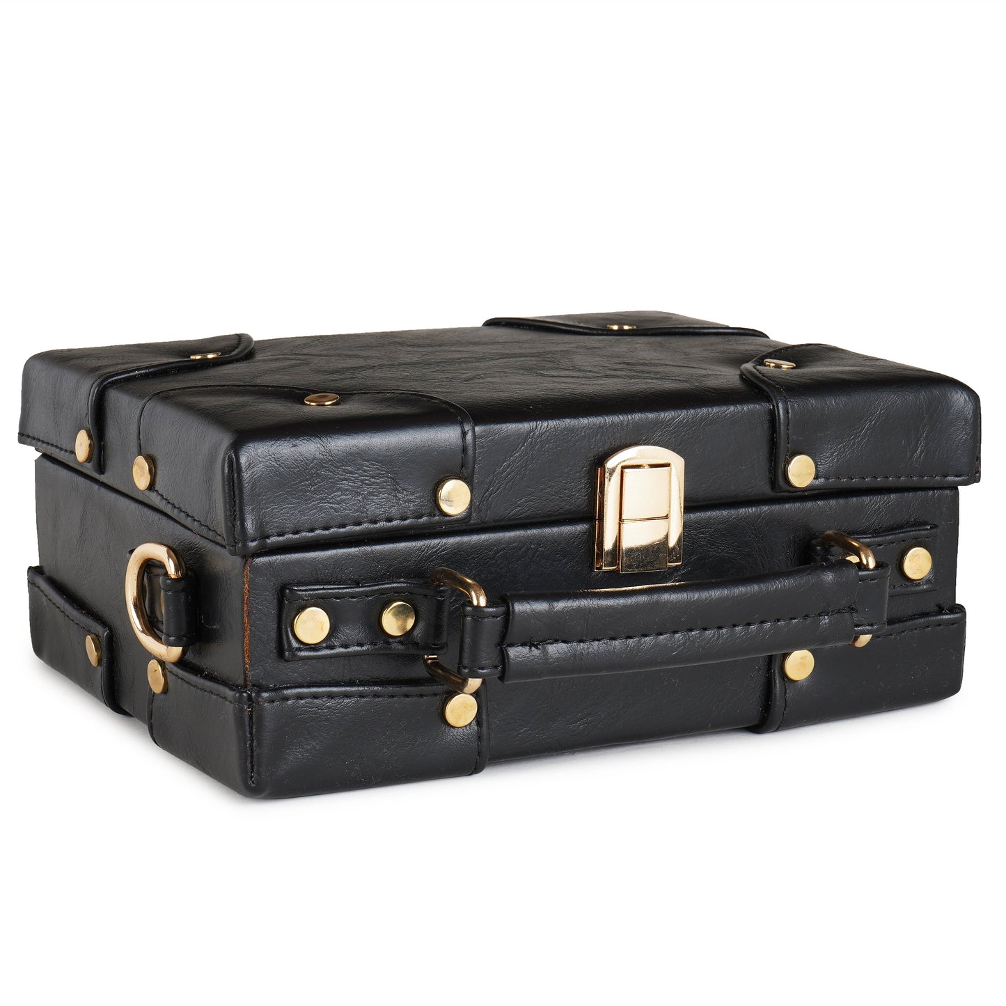 ARDAN Black Boxbag along with Sling for Girls & Womens – additional product photo | Leather Villa