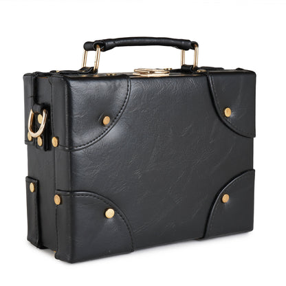 ARDAN Black Boxbag along with Sling for Girls & Womens – additional product photo | Leather Villa