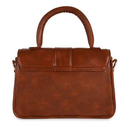 Ardan Vegan Leather Stylish & Hand Carry Chic Bag with Adjustabe Sling for Girls & Womens SKU64