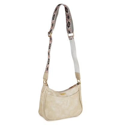 ARDAN Beige Crossbody Sling Bag for Girls & Womens SKU54