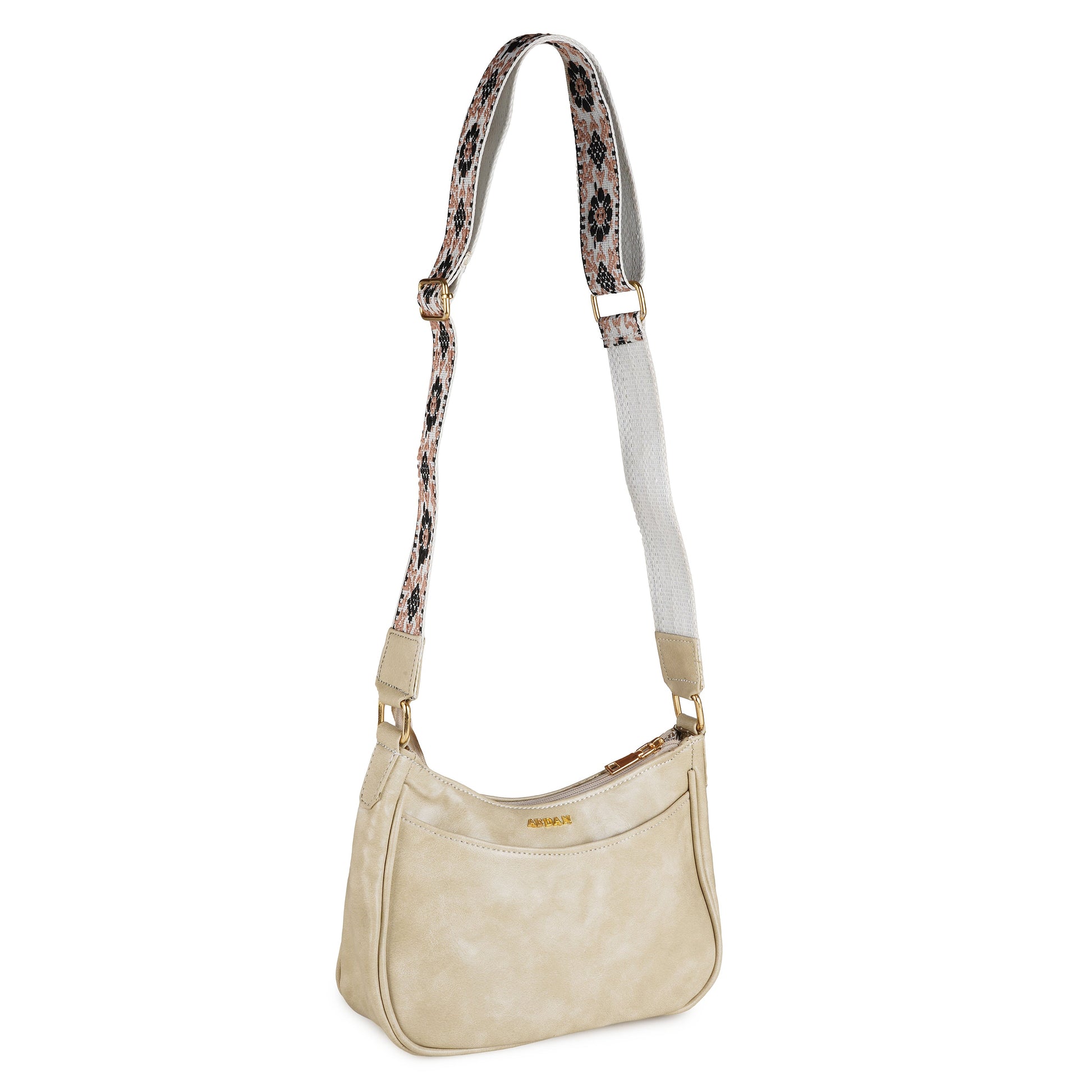 ARDAN Beige Crossbody Sling Bag for Girls & Womens – Women's HandBag/Sling Bag – additional product photo | Leather Villa