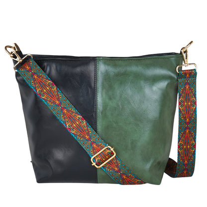ARDAN Charcoal Green Crossbody Handbag along with Sling for Girls & Womens SKU51