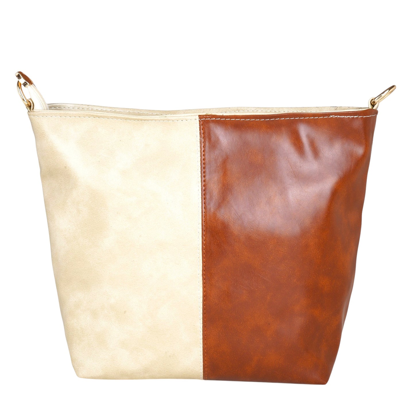 ARDAN Creamy Beige Crossbody Handbag along with Sling for Girls & Womens SKU50
