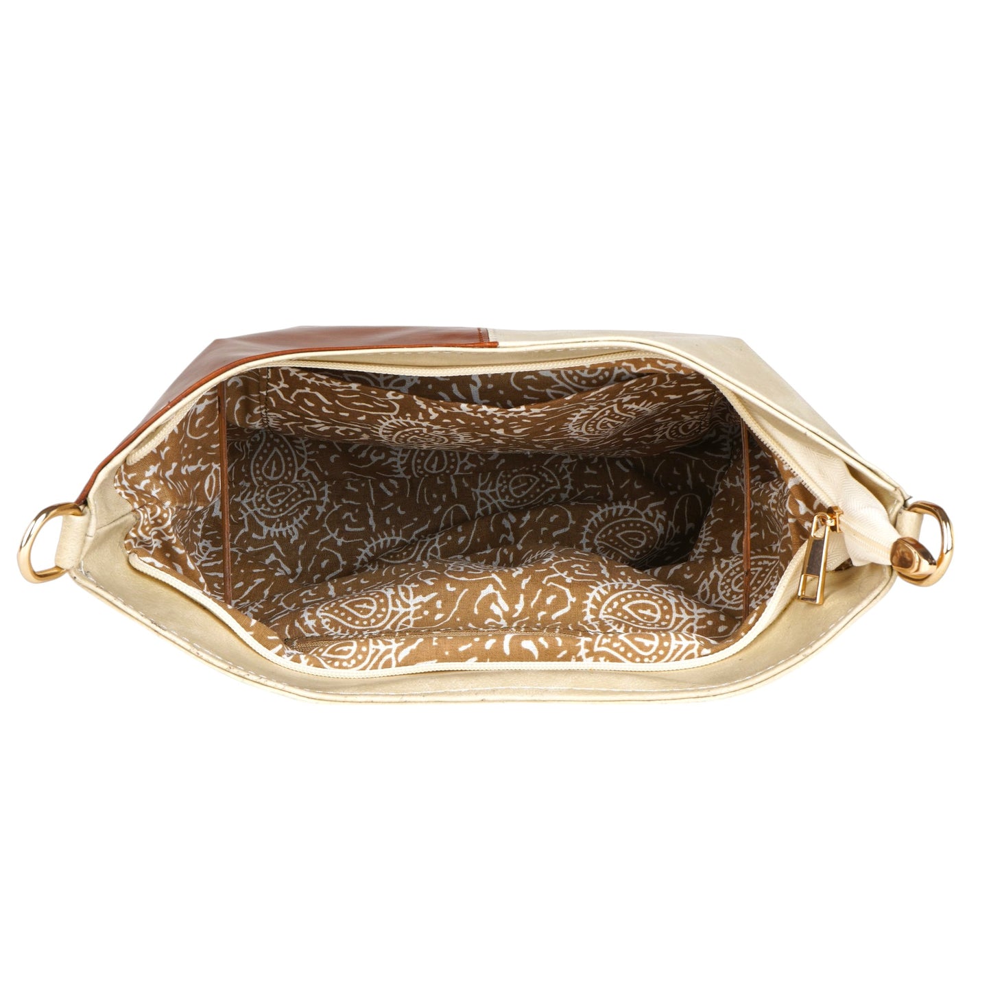 ARDAN Creamy Beige Crossbody Handbag along with Sling for Girls & Womens SKU50