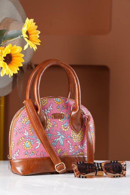 ARDAN Bohemian Pink Handbag along with Sling for Girls & Womens AL204B