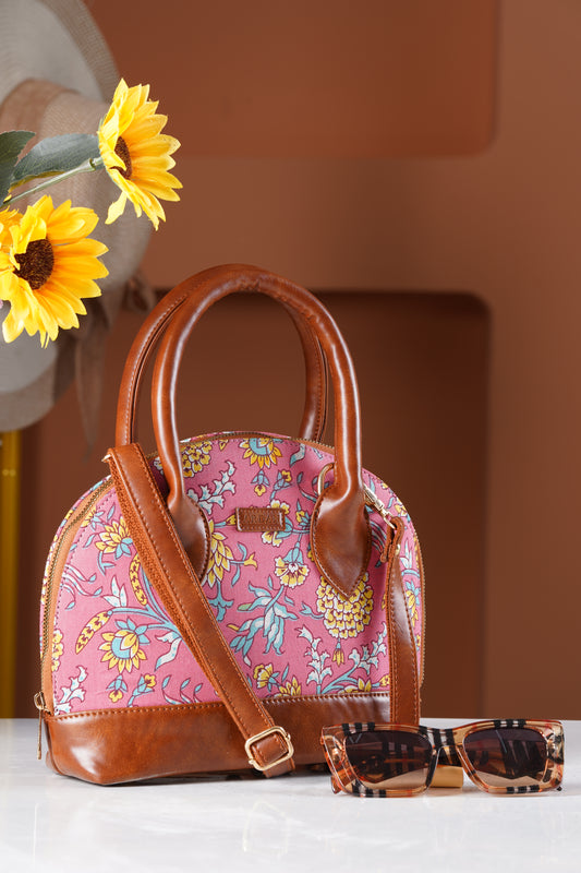 ARDAN Bohemian Pink Handbag along with Sling for Girls & Womens AL204B