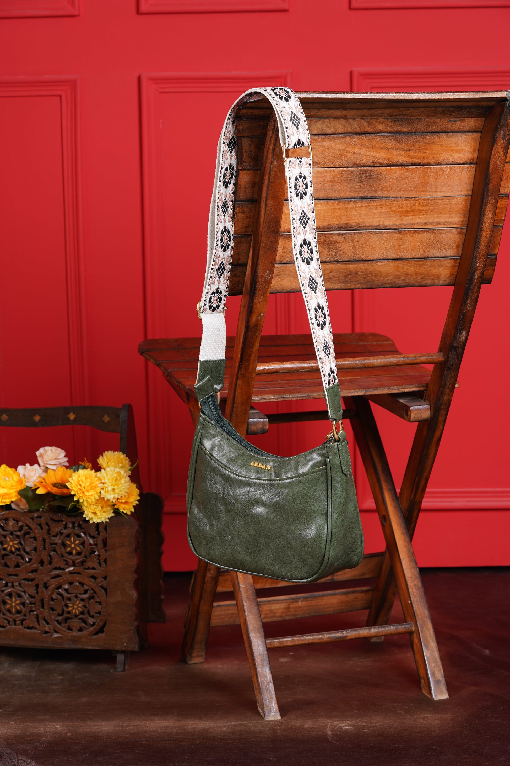 ARDAN Green Crossbody Sling bag for Girls & Womens – Women's HandBag/Sling Bag | Leather Villa