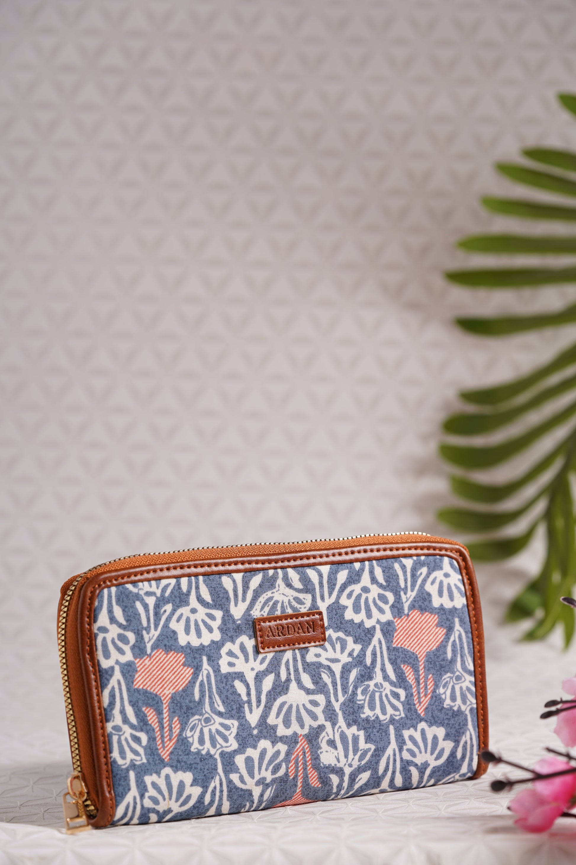 Bohemian Blue Hand Clutch Wallet for Girls & Womens – additional product photo | Leather Villa