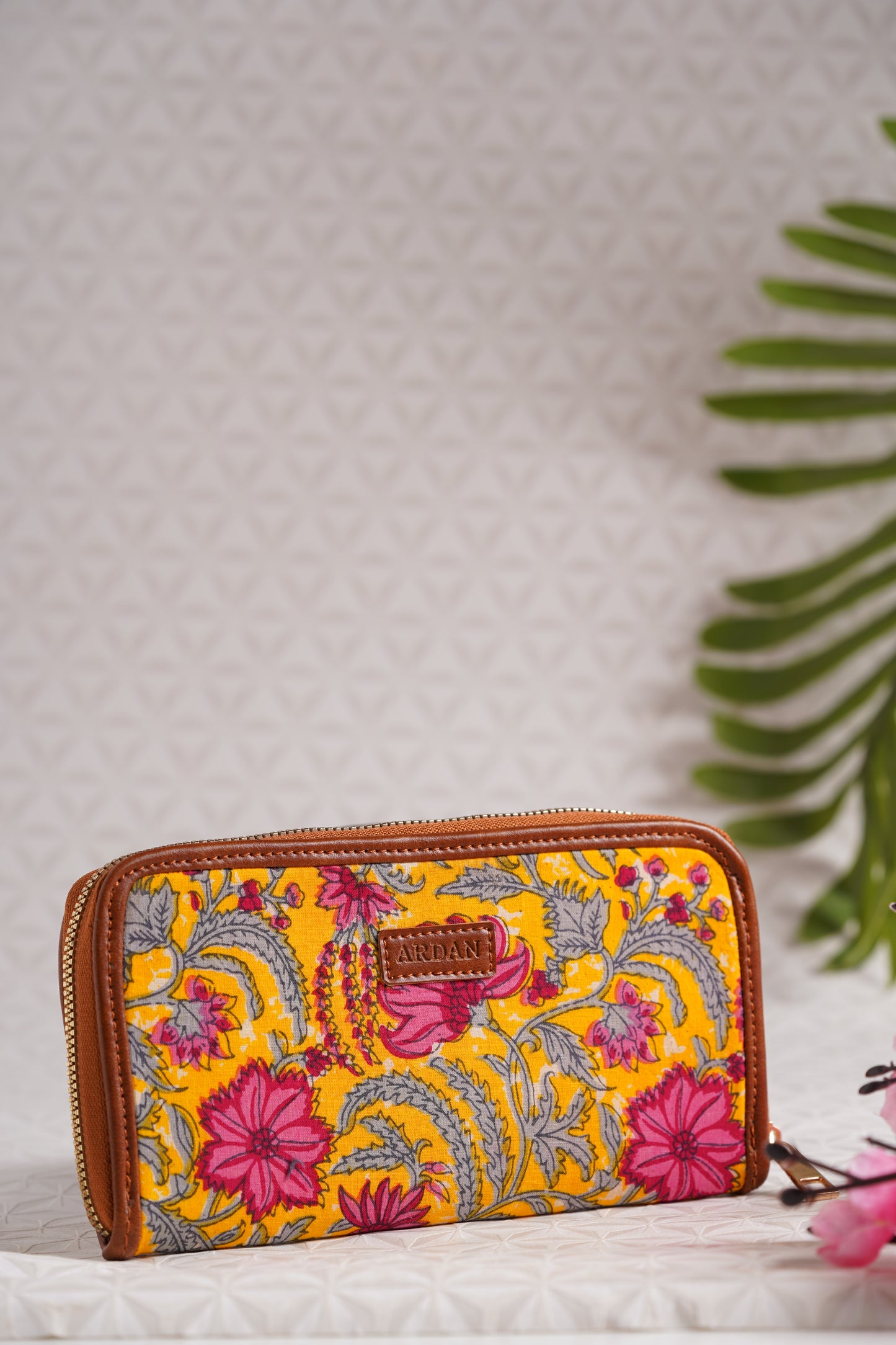 ARDAN Bohemian Yellow Hand Clutch Wallet for Girls & Womens AL208B