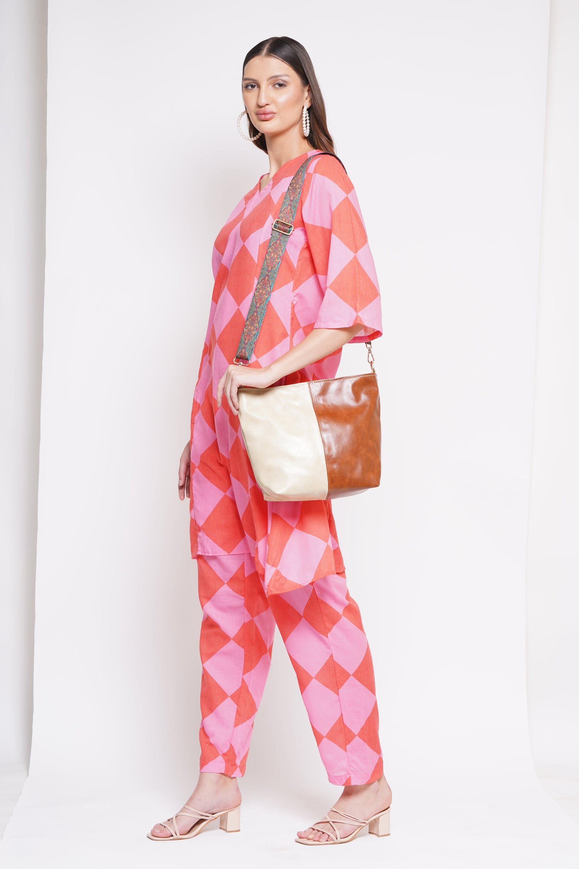 ARDAN Handbag along with Sling for Girls & Womens IN CREAMY BEIGE - additional product photo