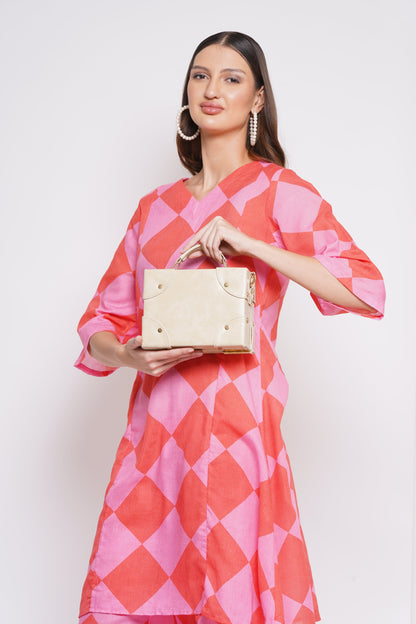 ARDAN Beige Boxbag along with Sling for Girls & Womens – additional product photo | Leather Villa