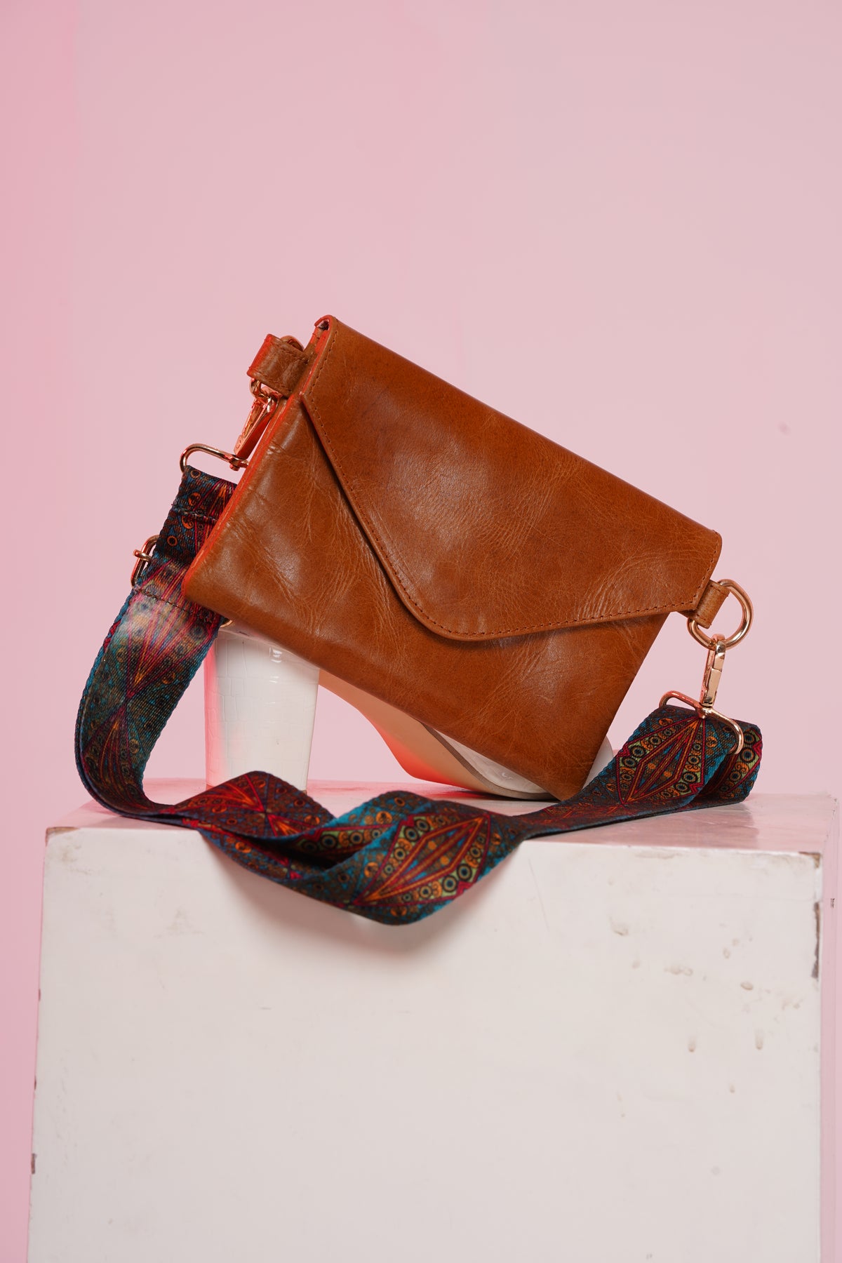 Brown Sling Bag for Women – Stylish & Compact Crossbody Purse