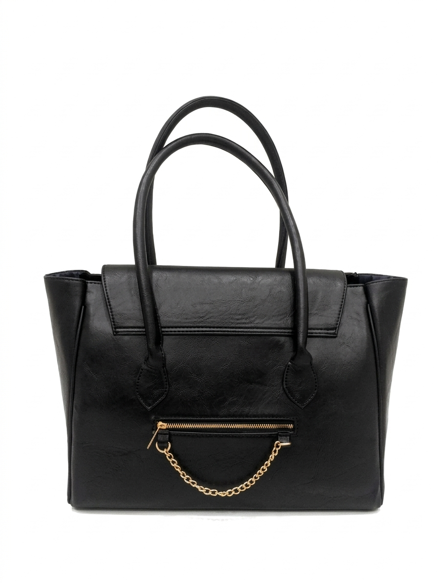 ARDAN Stylish Tote bag | Multitasker Trendy | Laptop compartment | Lightweight (Black)