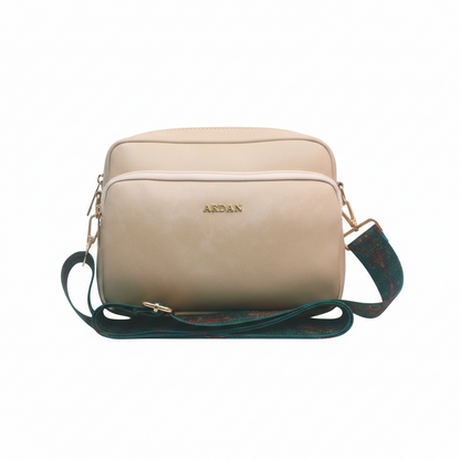 ARDAN Beige Women Sling Bag /Crossbody Bag with Detachable Belt for Girls & Women SKU163