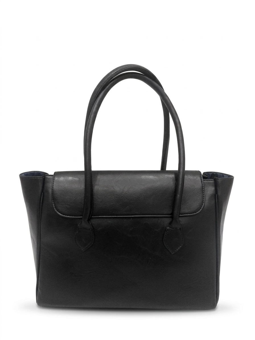 ARDAN Stylish Tote bag | Multitasker Trendy | Laptop compartment | Lightweight (Black)