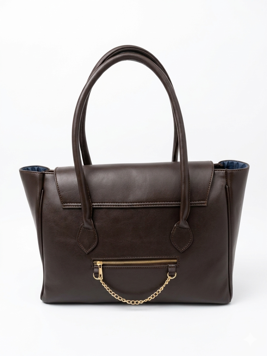 ARDAN Stylish Tote bag | Multitasker Trendy | Laptop compartment | Lightweight (Chocklate Brown)