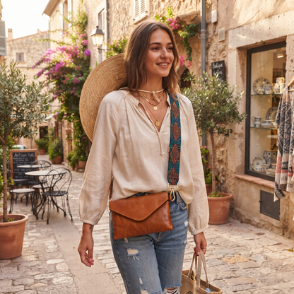 Brown Sling Bag for Women – Stylish & Compact Crossbody Purse