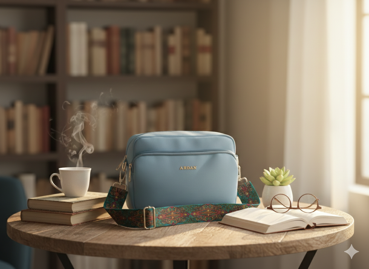 ARDAN Sky Blue Women Sling Bag /Crossbody Bag with Detachable Belt for Girls & Women SKU159