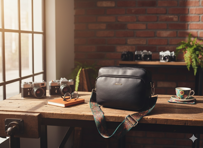 ARDAN Black Women Sling Bag /Crossbody Bag with Detachable Belt for Girls & Women SKU158