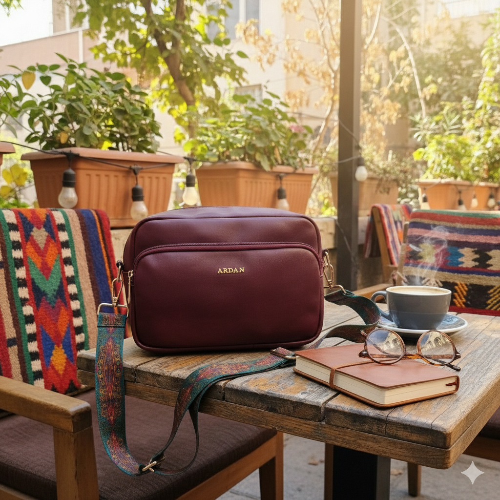 ARDAN Maroon Women Sling Bag /Crossbody Bag with Detachable Belt for Girls & Women SKU157