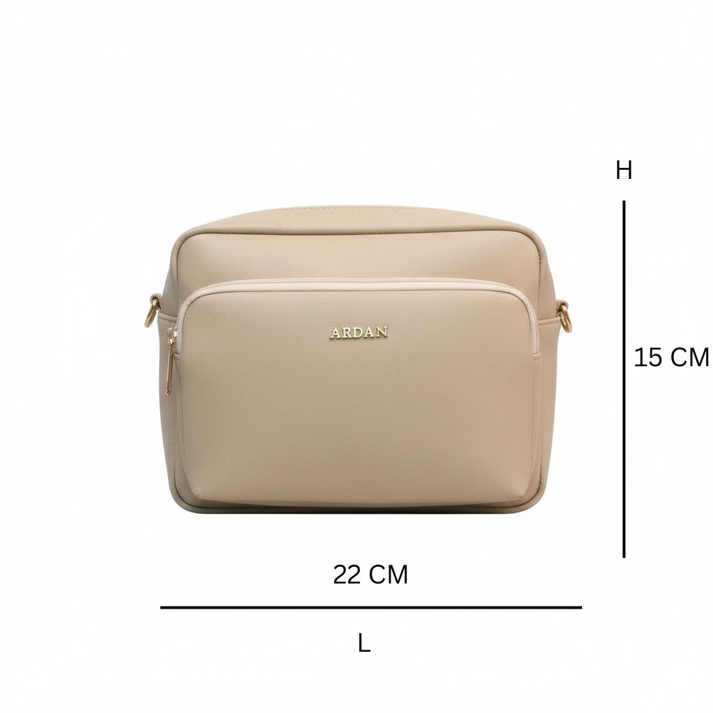 ARDAN Beige Women Sling Bag /Crossbody Bag with Detachable Belt for Girls & Women SKU163