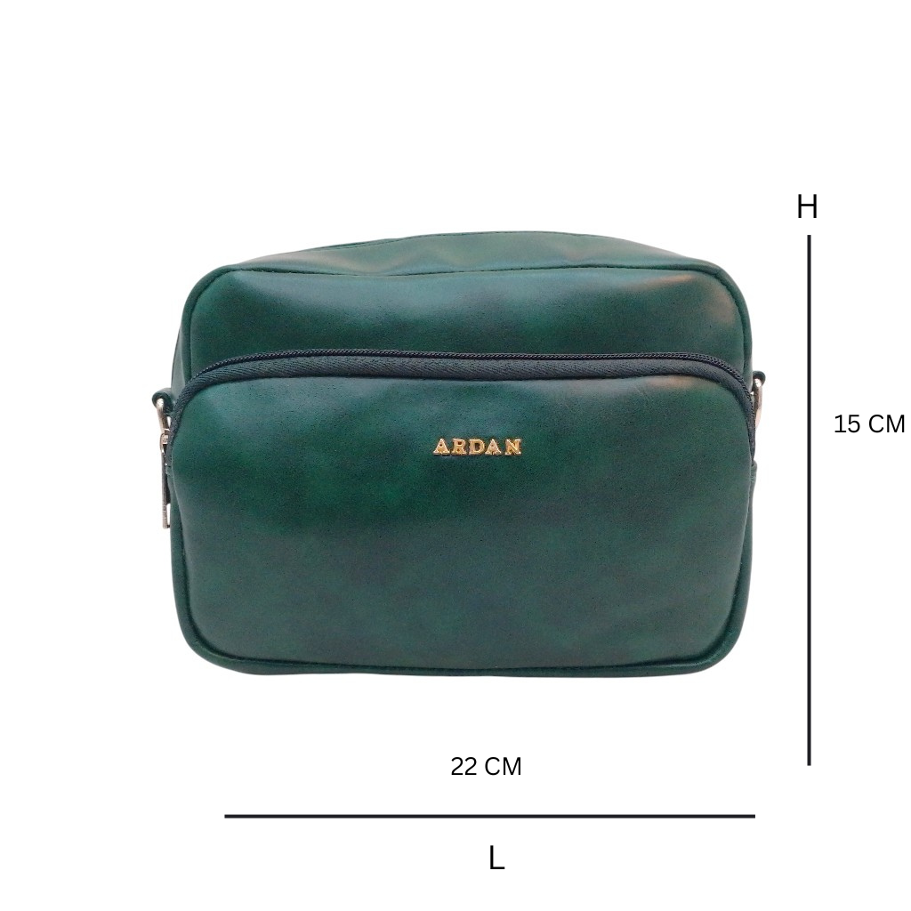 ARDAN Dark Green Women Sling Bag /Crossbody Bag with Detachable Belt for Girls & Women SKU156