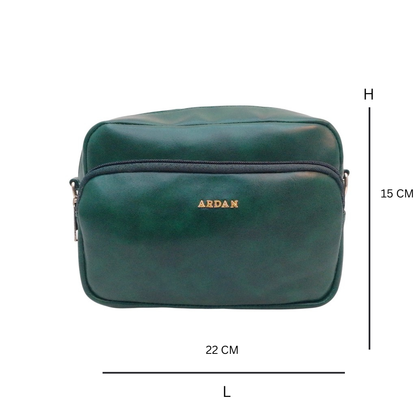 ARDAN Dark Green Women Sling Bag /Crossbody Bag with Detachable Belt for Girls & Women SKU156