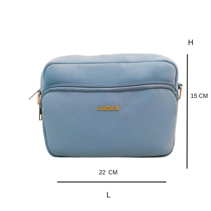 ARDAN Sky Blue Women Sling Bag /Crossbody Bag with Detachable Belt for Girls & Women SKU159