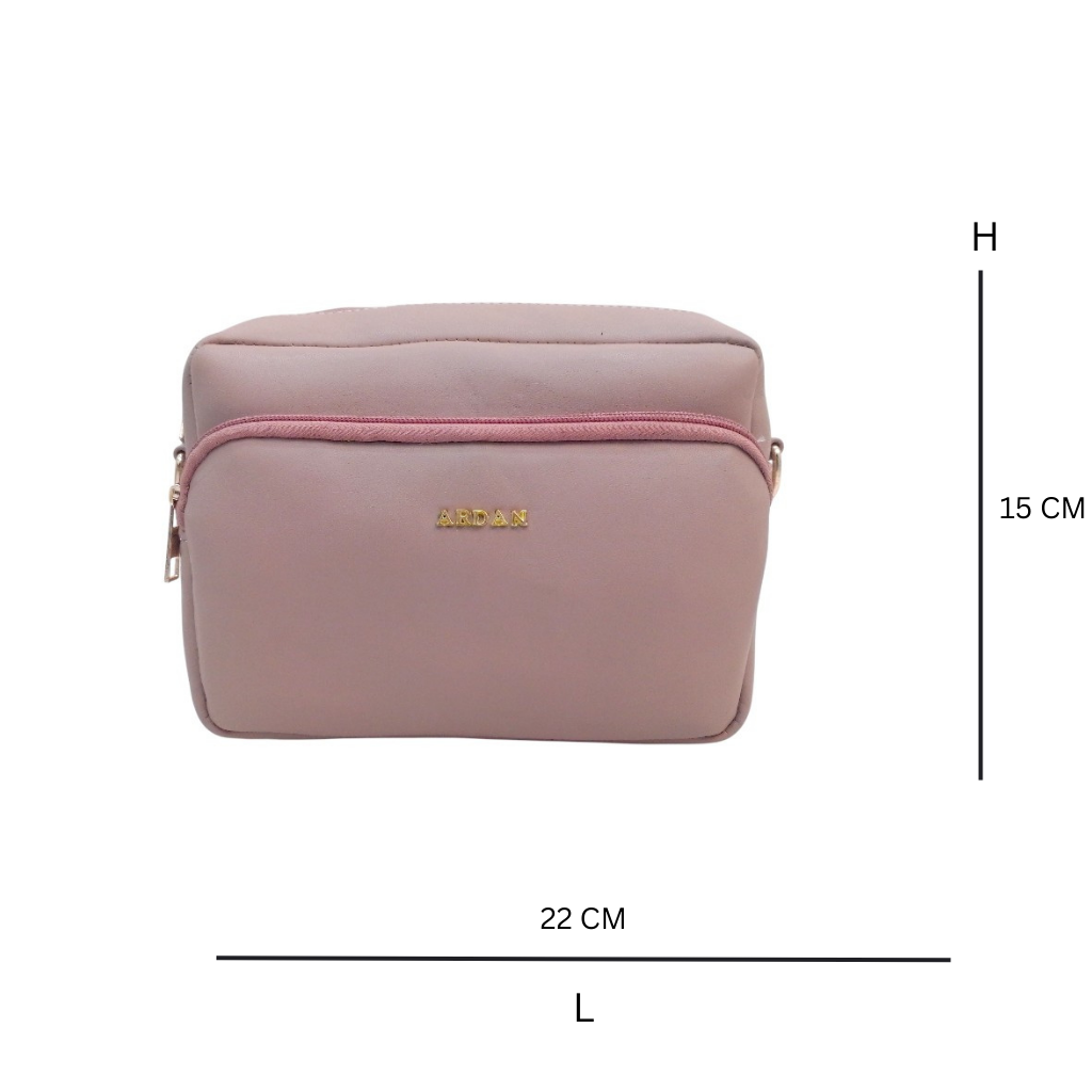 ARDAN Dusty Pink Women Sling Bag /Crossbody Bag with Detachable Belt for Girls & Women SKU155