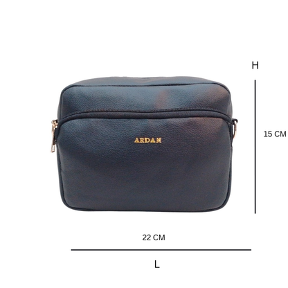 ARDAN Black Women Sling Bag /Crossbody Bag with Detachable Belt for Girls & Women SKU158
