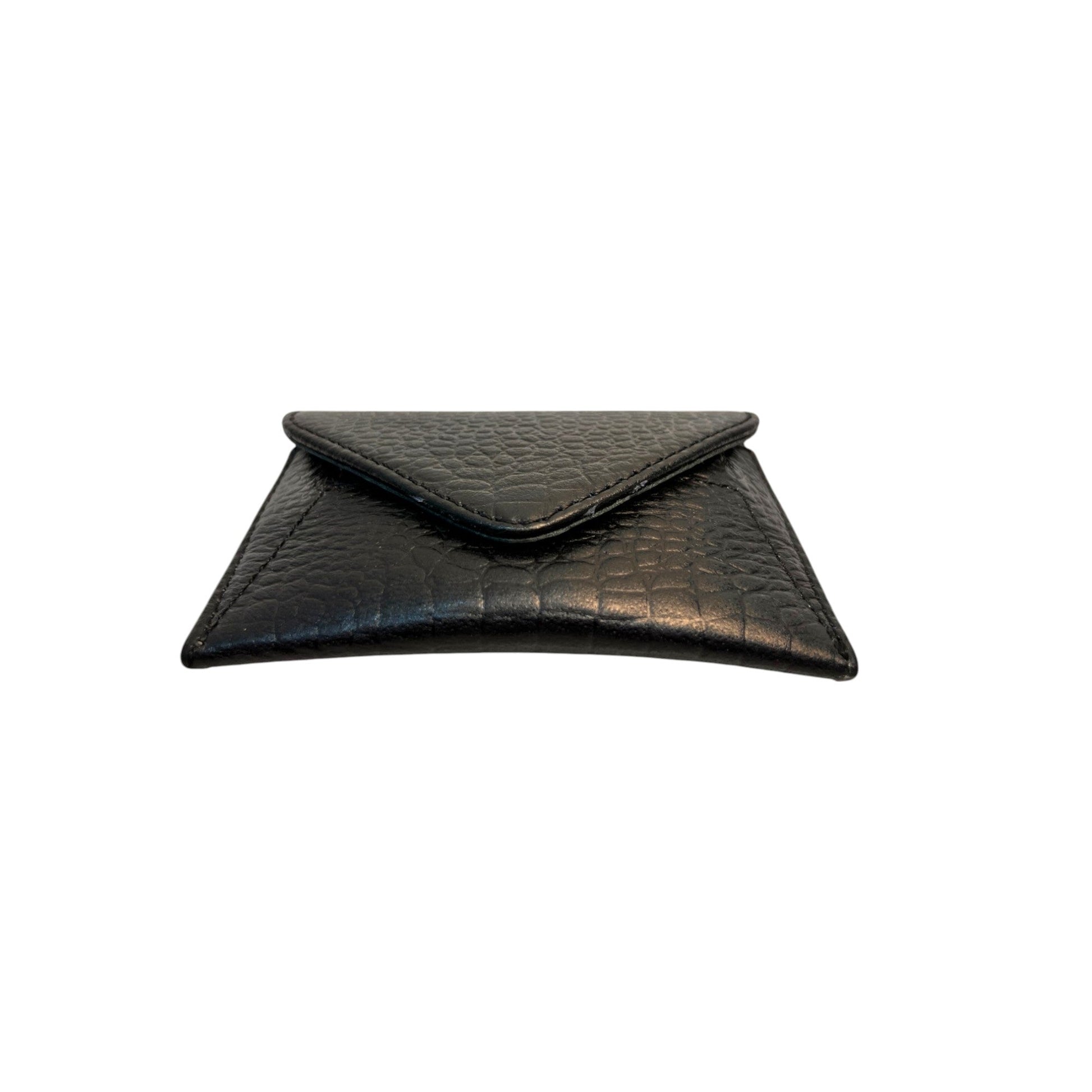 Genuine Leather Card Holder for Men /Slim Leather Credit/ATM Card Wallet – Black – additional product photo | Leather Villa