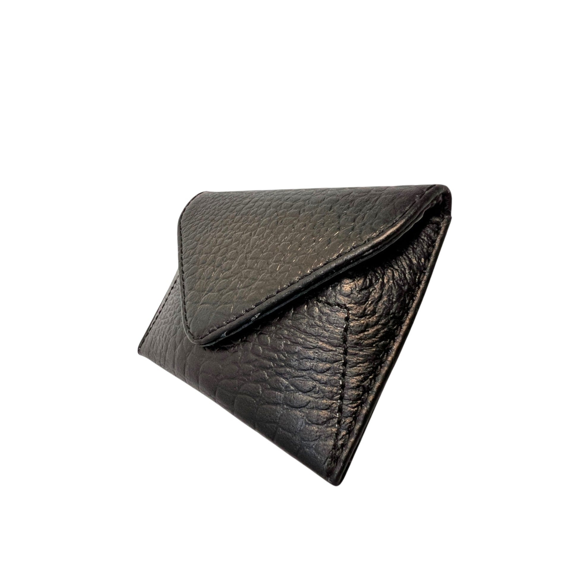 Genuine Leather Card Holder for Men /Slim Leather Credit/ATM Card Wallet – Black – additional product photo | Leather Villa