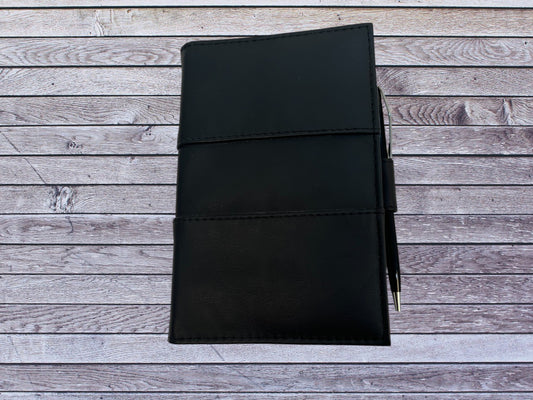 Genuine Leather Reusable Diary Cover with Diary – Leather Diary – additional product photo | Leather Villa