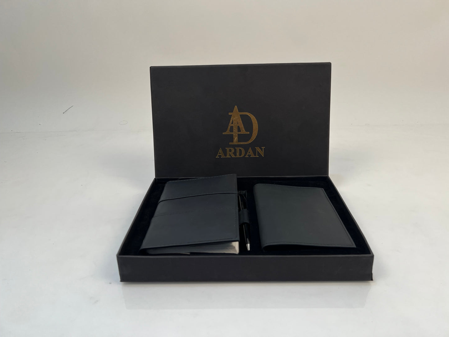 Ardan Leather Corporate Gift Set Include Leather Diary, Wallet and Pen