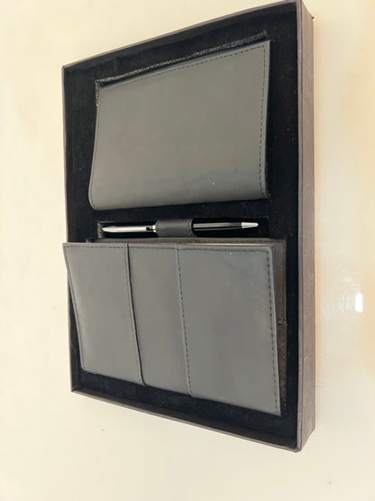 Ardan Leather Corporate Gift Set Include Leather Diary, Wallet and Pen