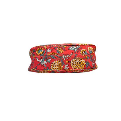Pink Sling Bag In Floral Printed Cotton with Multiple Compartments & Pockets – Women's HandBag/Sling Bag – additional product photo | Leather Villa
