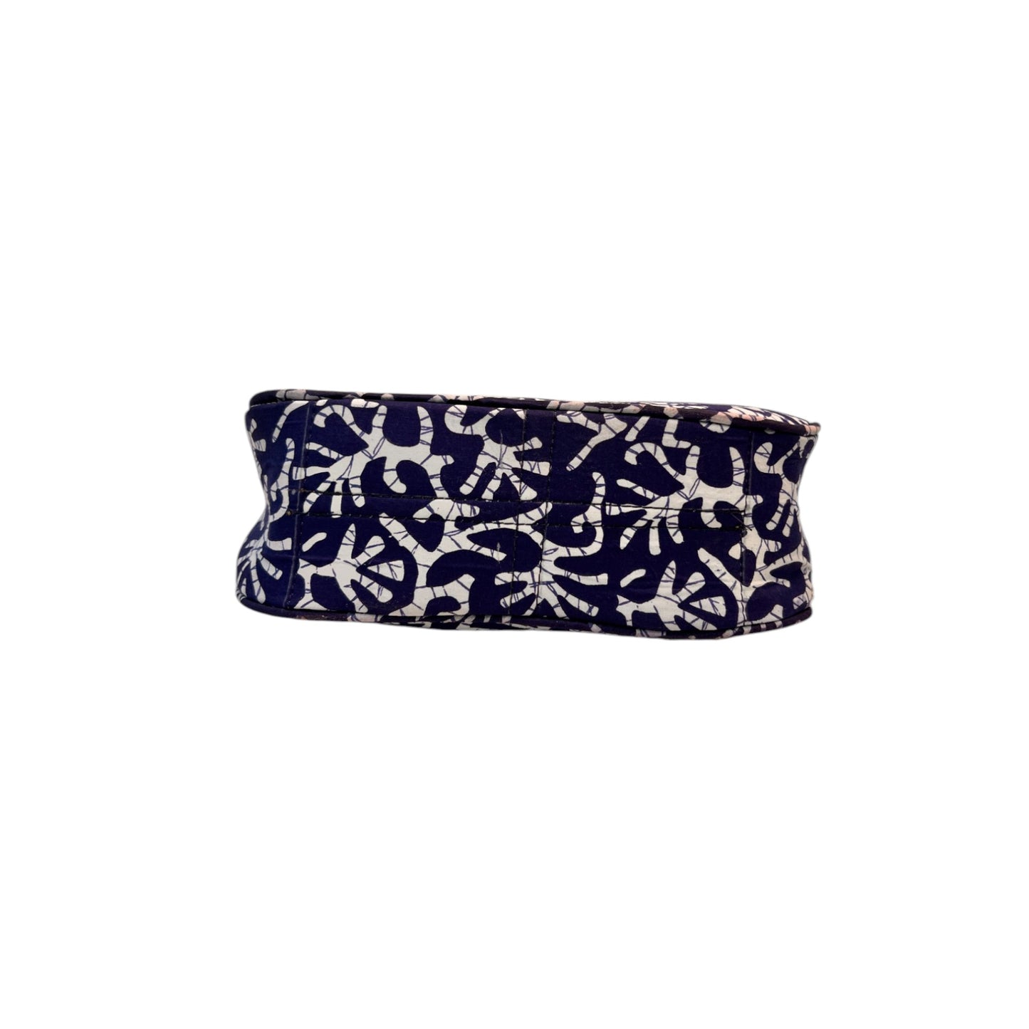 Ardan Blue Sling Bag In Floral Printed Cotton with Multiple Compartments & Pockets SKU71
