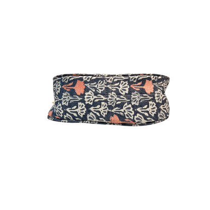 Grey Sling Bag In Floral Printed Cotton with Multiple Compartments & Pockets – Women's HandBag/Sling Bag – additional product photo | Leather Villa