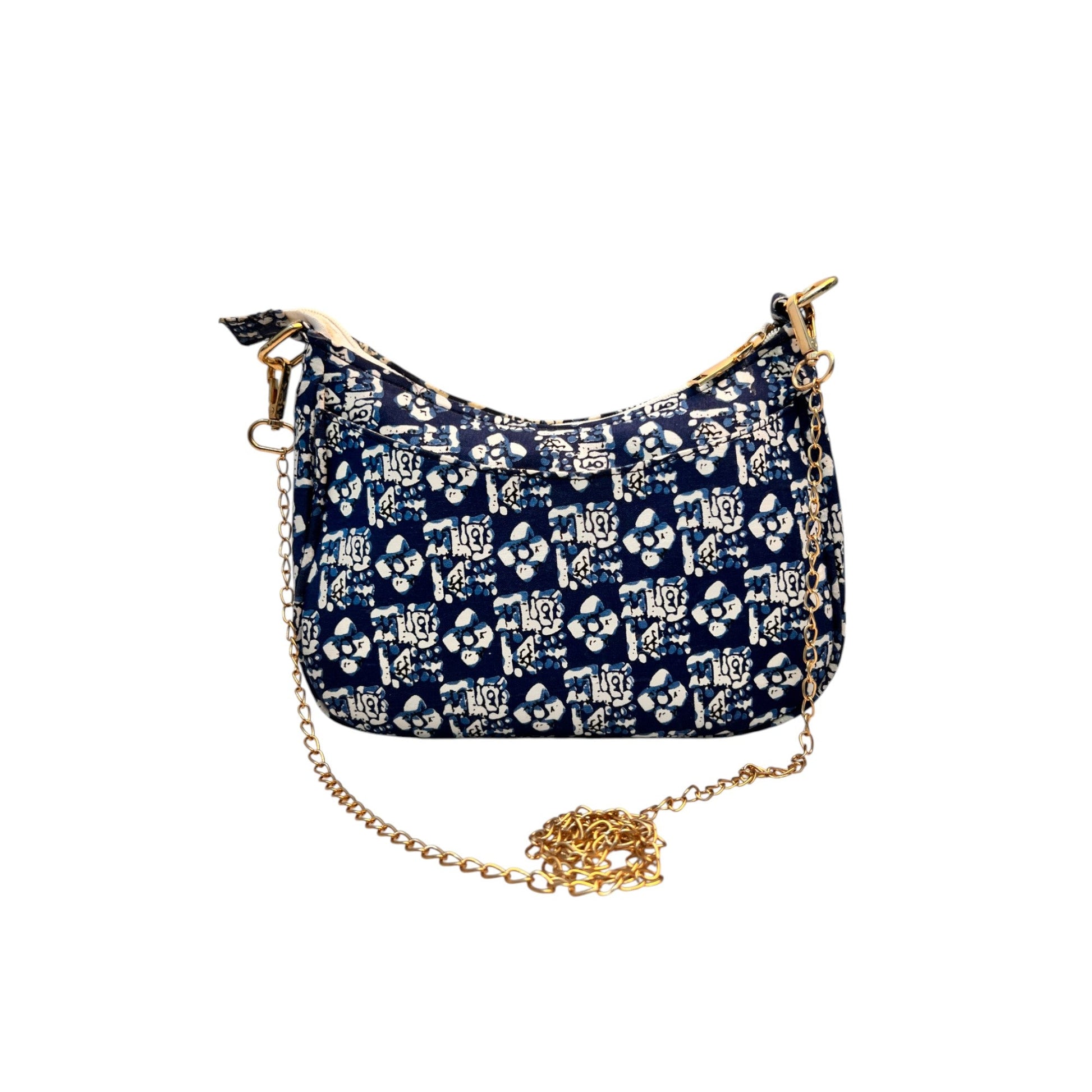 Multi Sling Bag In Floral Printed Cotton with Multiple Compartments & Pockets – Women's HandBag/Sling Bag | Leather Villa