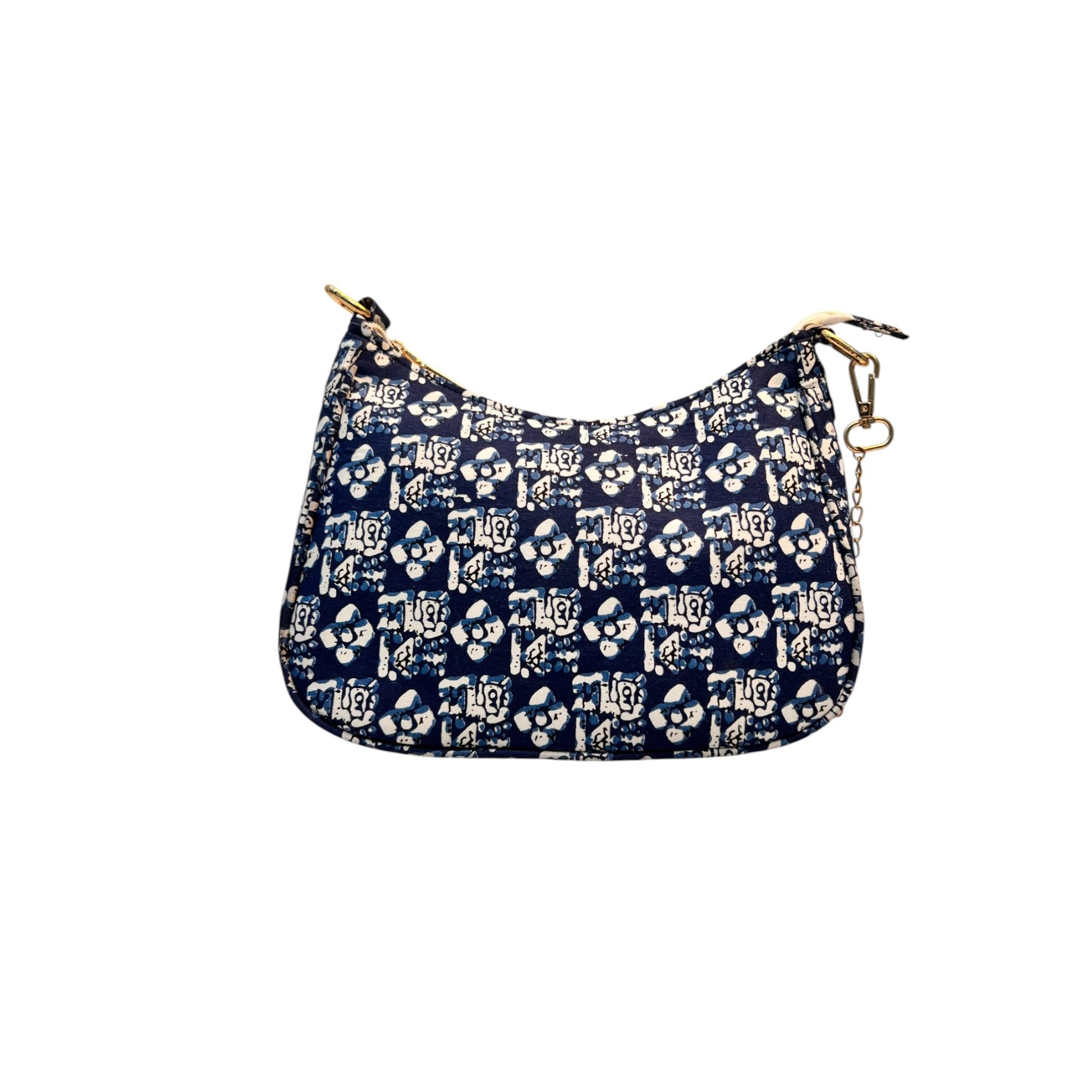 Multi Sling Bag In Floral Printed Cotton with Multiple Compartments & Pockets – Women's HandBag/Sling Bag – additional product photo | Leather Villa