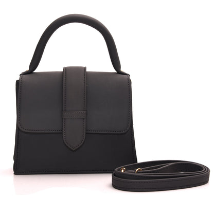 Genuine Leather Handbag/Sling Bag/Chic Bag For Girls - Black | Leather Villa