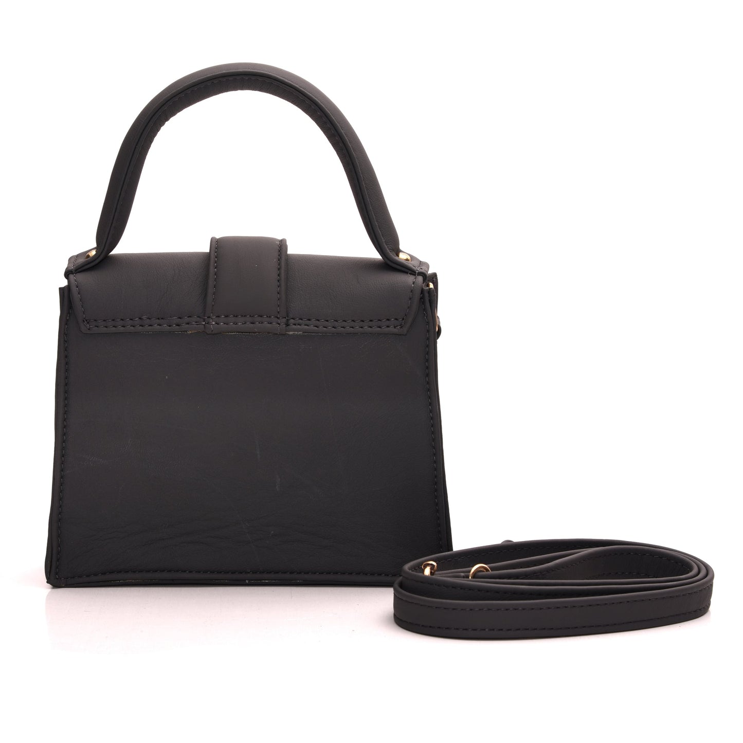 Genuine Leather Handbag/Sling Bag/Chic Bag For Girls - Black - additional product photo | Leather Villa