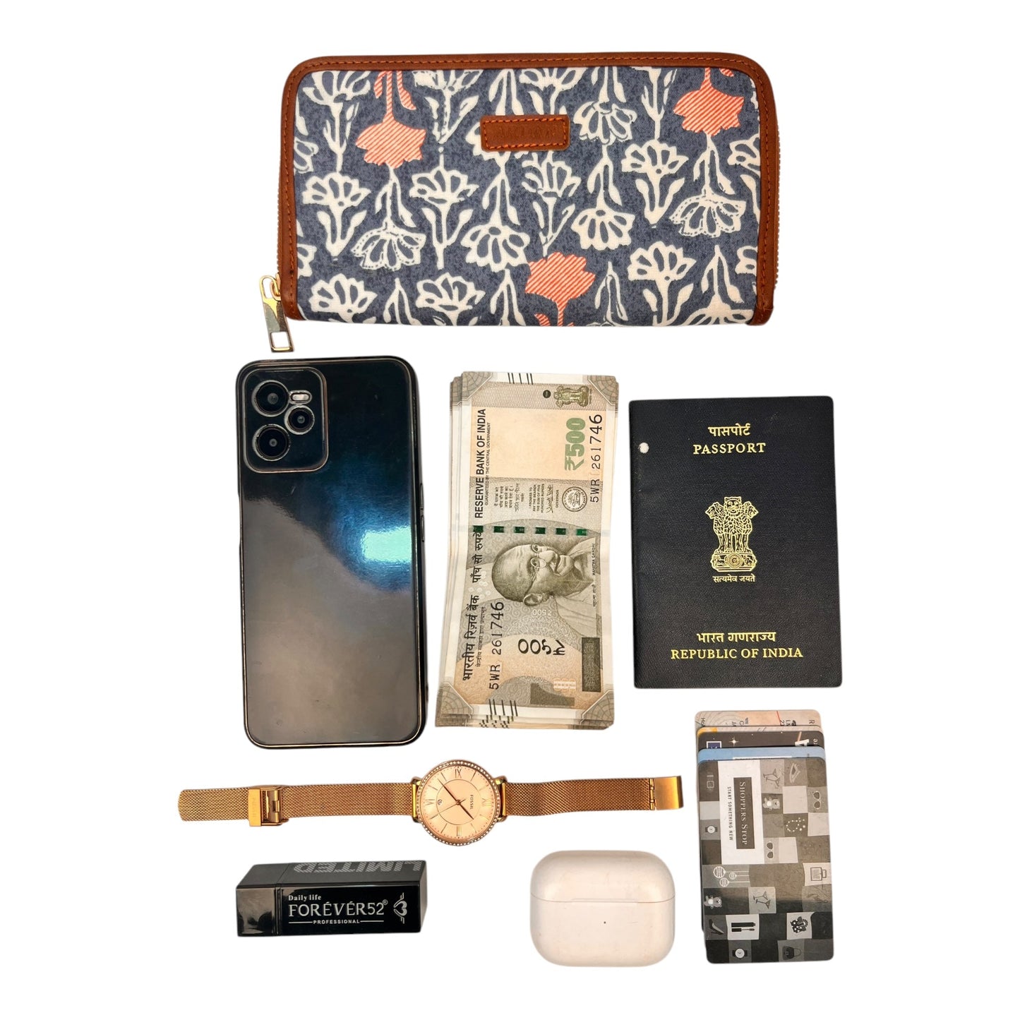 Bohemian Blue Hand Clutch Wallet for Girls & Womens – additional product photo | Leather Villa