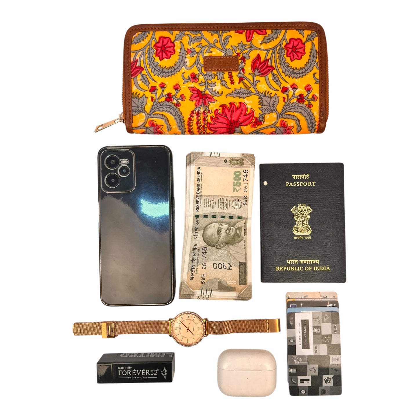 ARDAN Bohemian Yellow Hand Clutch Wallet for Girls & Womens AL208B