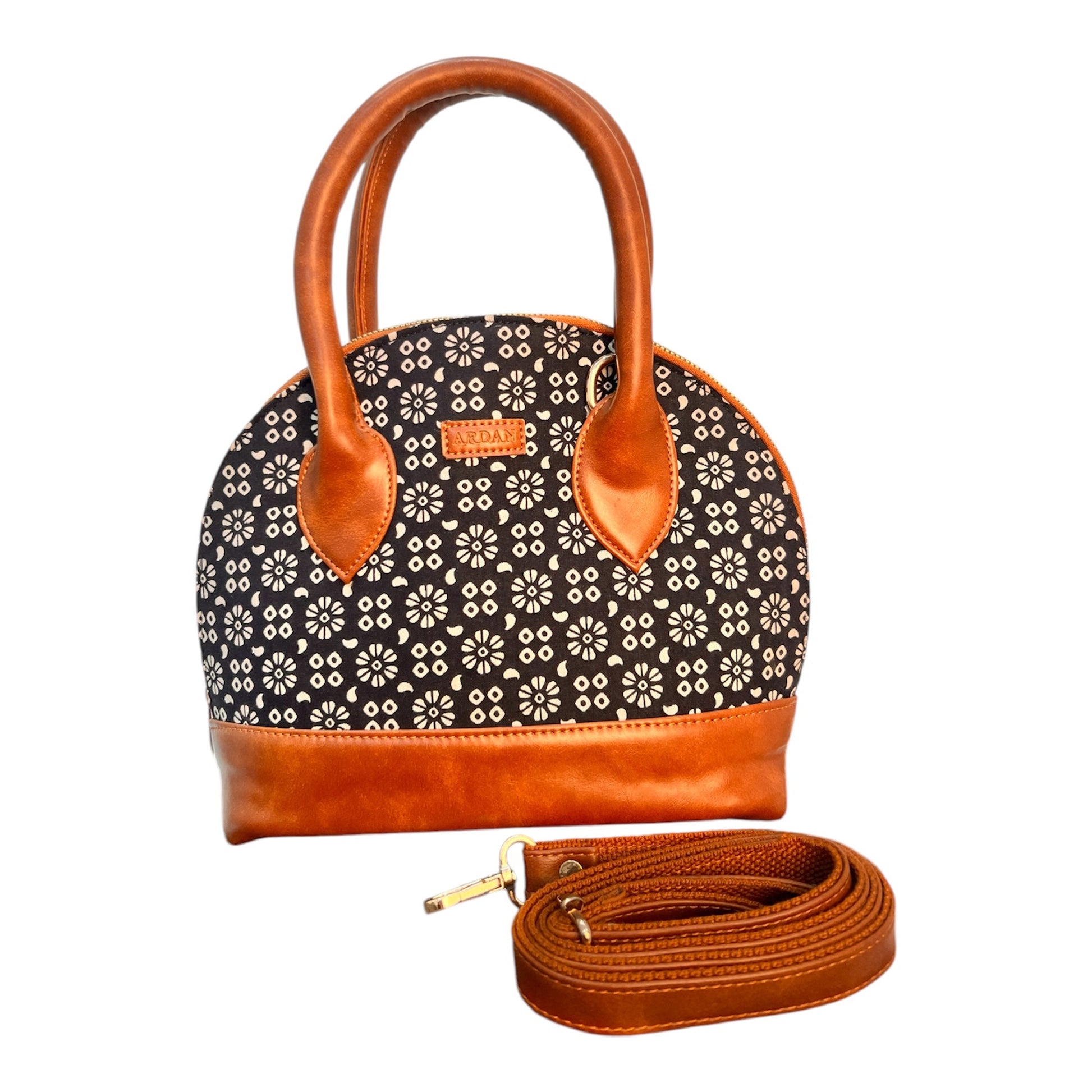 Bohemian Black Handbag along with Sling for Girls & Womens – additional product photo | Leather Villa