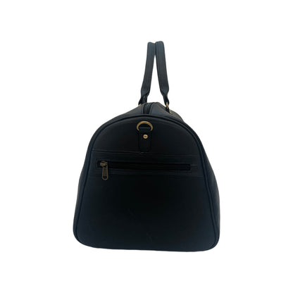 Genuine Leather Duffle Bag with Shoe Compartment Large Size