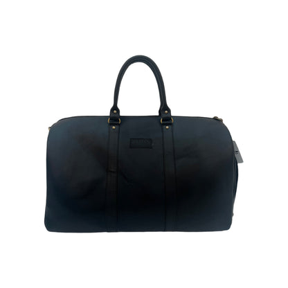 Genuine Leather Duffle Bag with Shoe Compartment Large Size